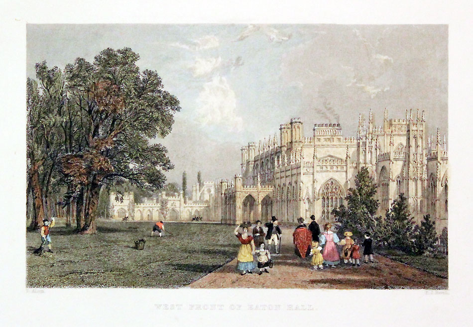 West Front of Eaton Hall Chester in 1830  West Front of Eaton Hall Chester in 1830