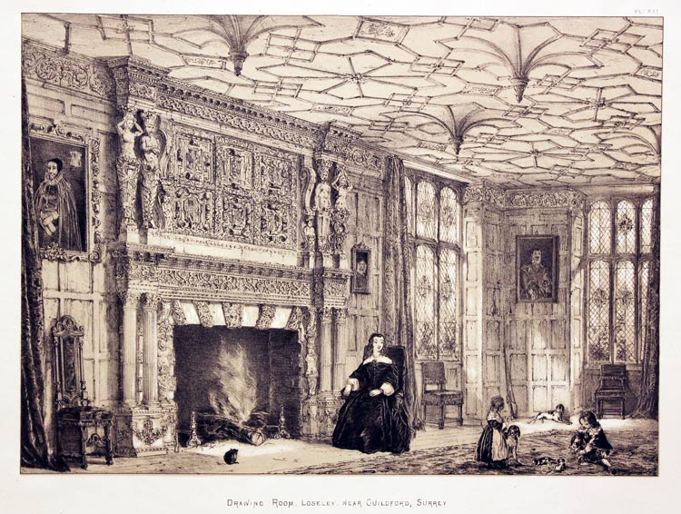 Drawing Room, Loseley, near Guildford, Surrey