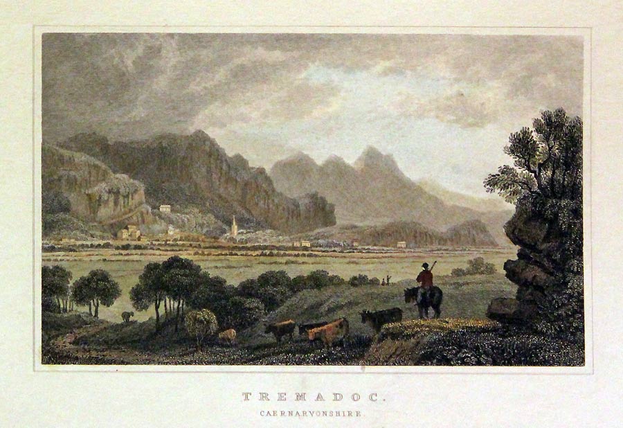 Tremadoc, Caernarvonshire by Henry Gastineau  Tremadoc, Caernarvonshire by Henry Gastineau