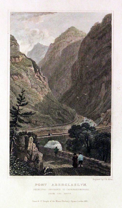 Pont Aberglaslyn Caernarvonshire by Henry Gastineau  Pont Aberglaslyn Caernarvonshire by Henry Gastineau