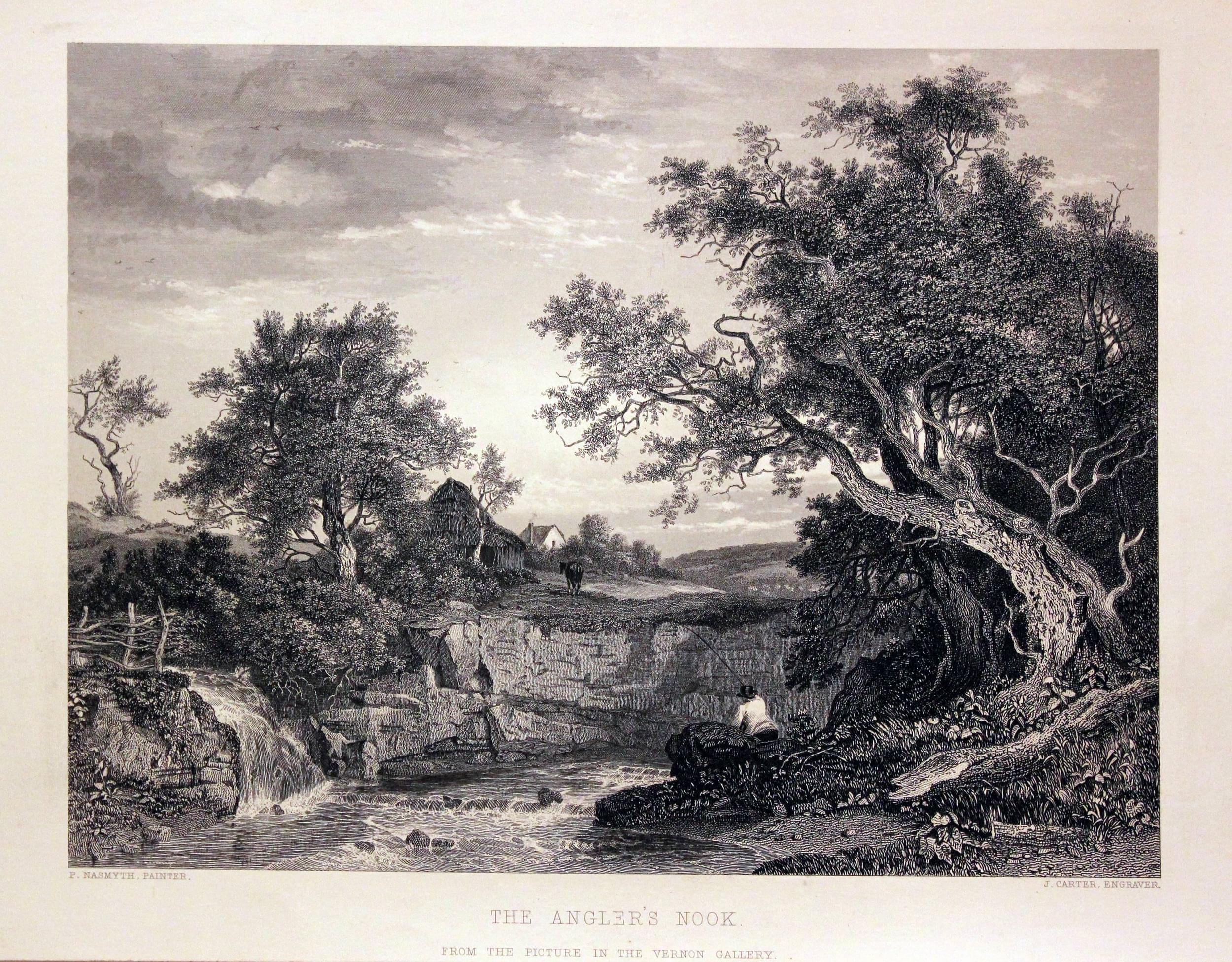 The Angler's Nook by P. Nasmyth  The Angler's Nook by P. Nasmyth