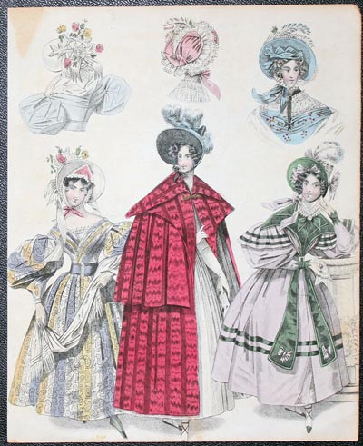 Ladies Fashions 1832 Print by W.Alias