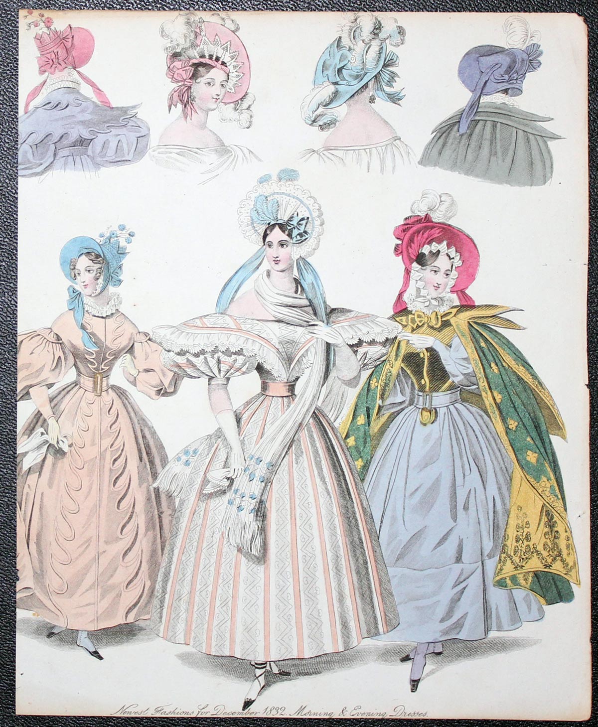 Ladies Fashions 1832 Print by W.Alias