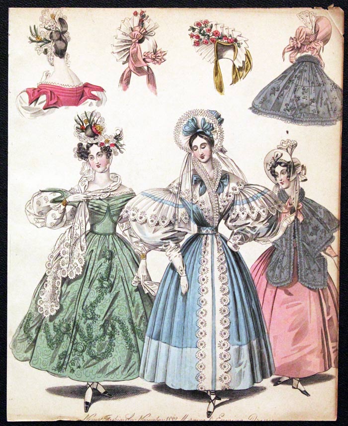 English Fashion Print by W.Alias