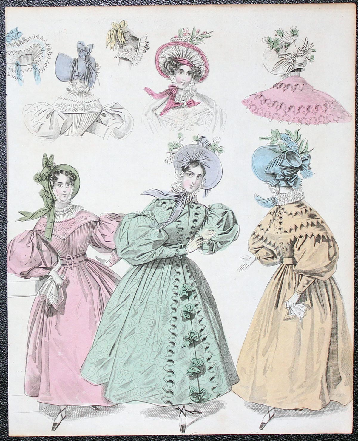 Ladies Fashions 1832 Print by W.Alias