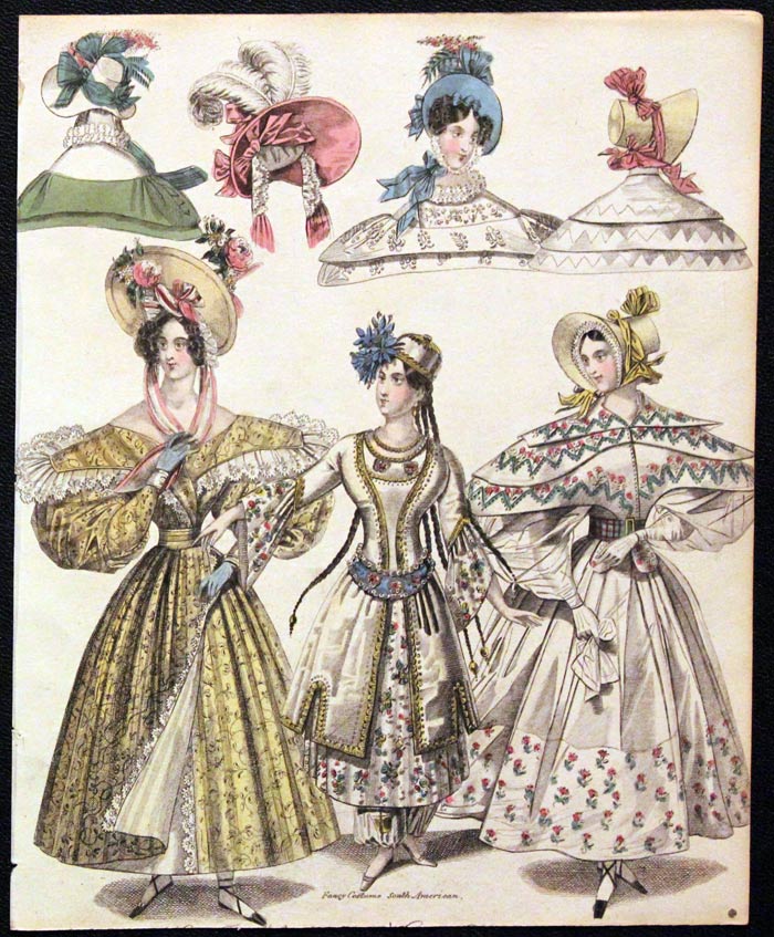 English Fashion Print by W.Alias