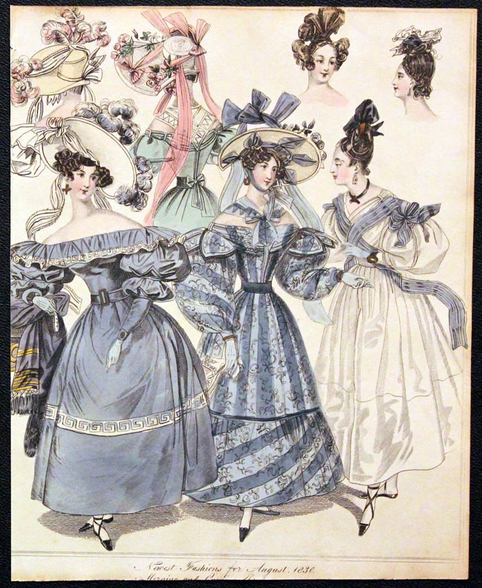 English Fashion Print by W.Alias