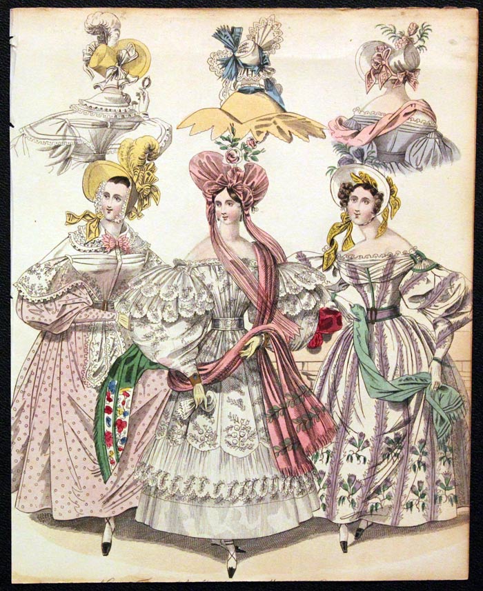 English Fashion Print by W.Alias