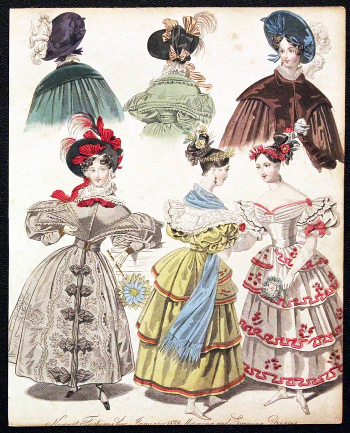 English Fashion Print by W.Alias