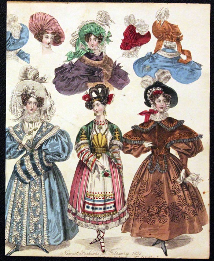 English Fashion Print by W.Alias