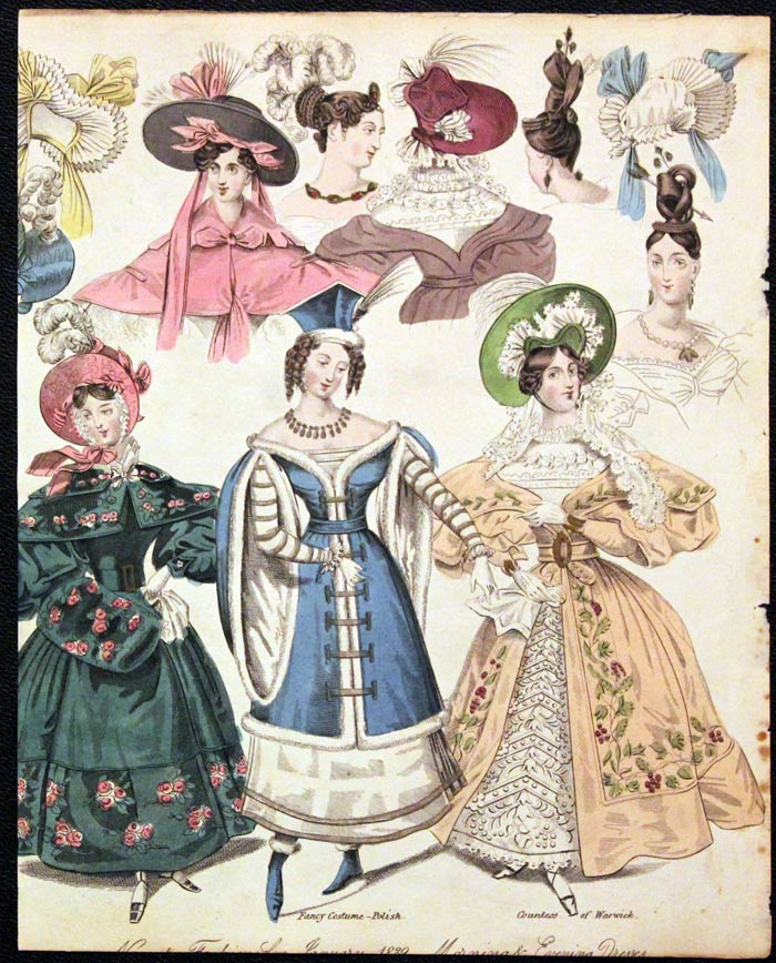 English Fashion Print by W.Alias