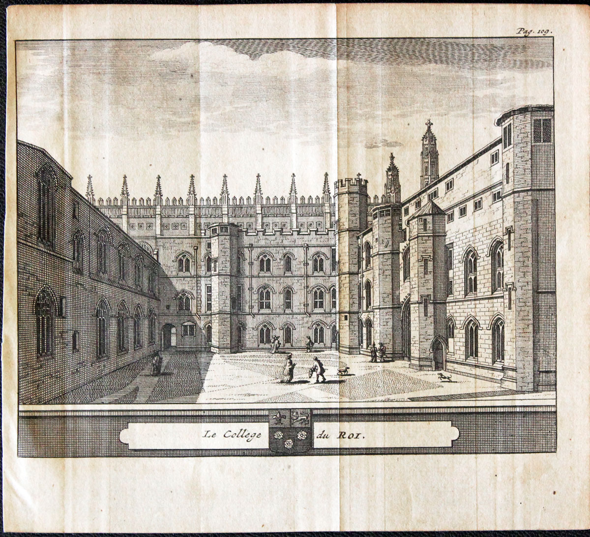 Kings College Cambridge, Pieter van der Aa, 1707