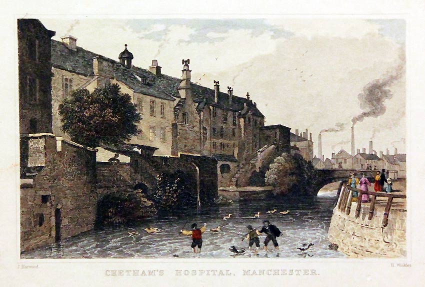 Chetham's Hospital Manchester in 1830