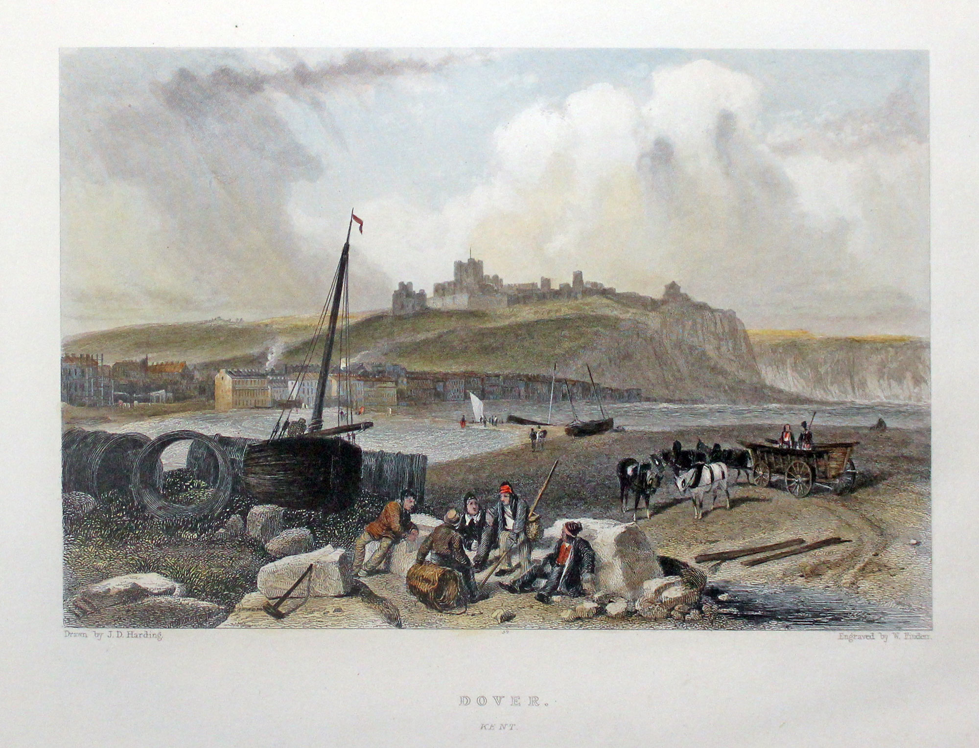 Rochester Castle Kent by Tombleson  Rochester Castle Kent by Tombleson