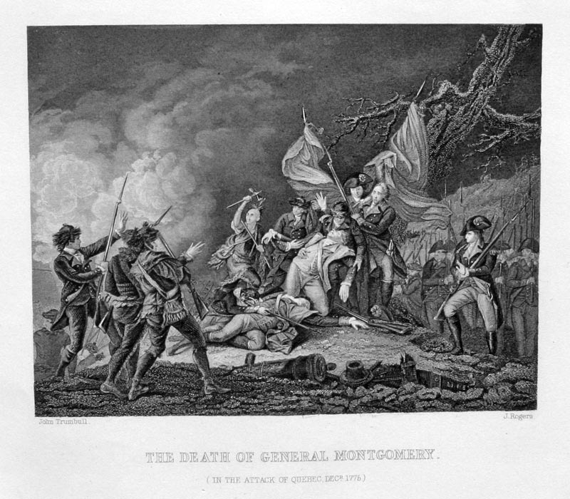 Death of General Montgomery In the Attack of Quebec, December 1775  Death of General Montgomery In the Attack of Quebec, December 1775