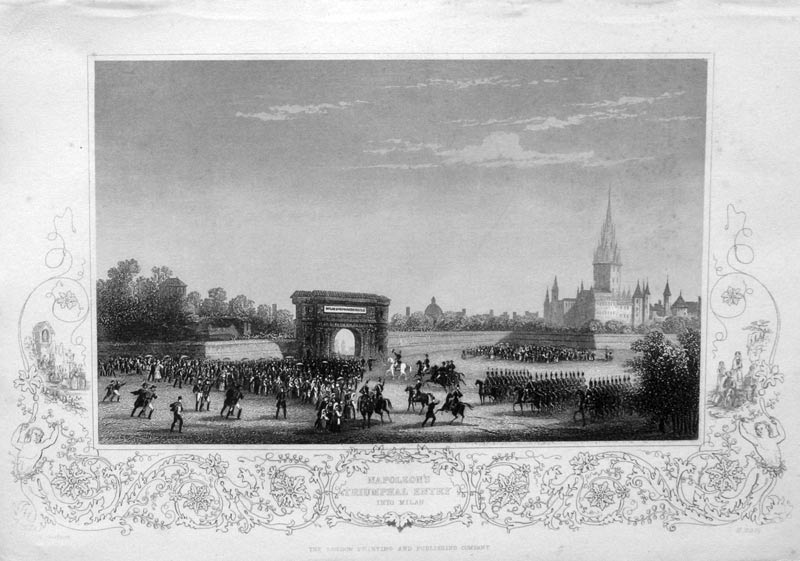 Napoleon's Triumphal Entry into Milan  Napoleon's Triumphal Entry into Milan