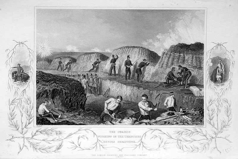 Guards Working in the Trenches before Sebastopol  Guards Working in the Trenches before Sebastopol