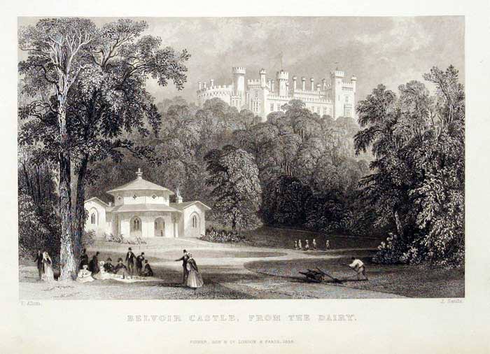 Belvoir Castle from the Dairy Leicestershire  Belvoir Castle from the Dairy Leicestershire