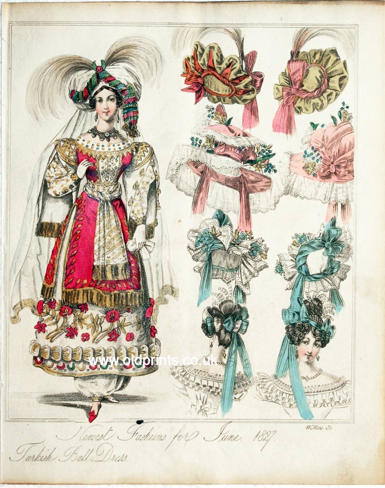 English Fashion Print by W.Alias