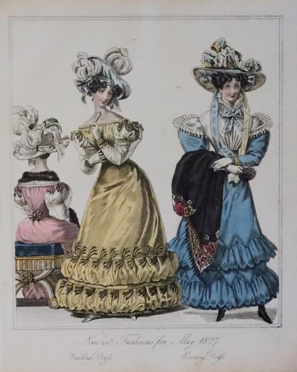 English Fashion Print by W.Alias