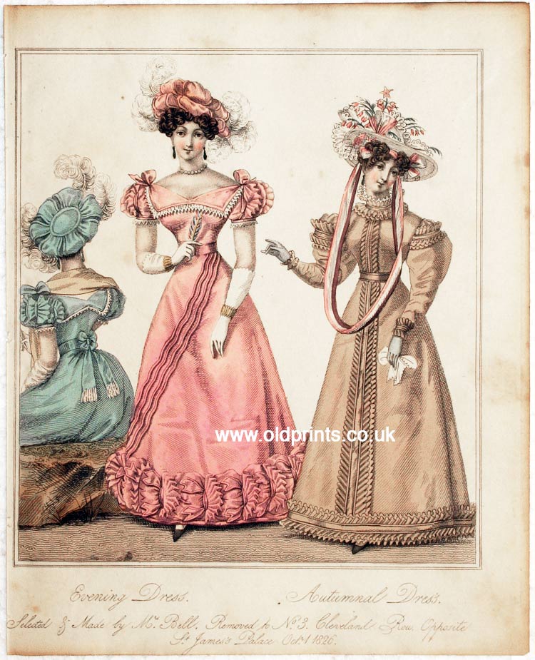 English Fashion Print by W.Alias