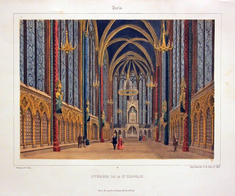 Interieur de la St. Chapelle Paris  Interieur de la St. Chapelle Paris