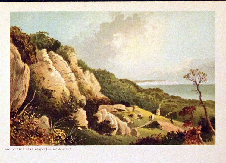 Landslip near Ventnor Isle of Wight