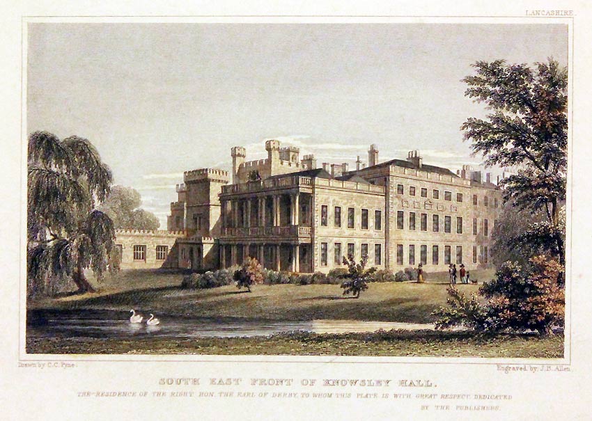 South East Front Knowlsey Hall Lancashire