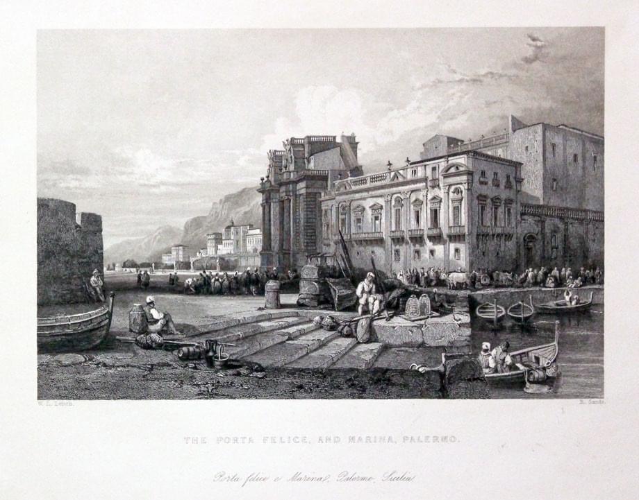 Porta Felice and marina, Palermo Sicily  Porta Felice and marina, Palermo Sicily