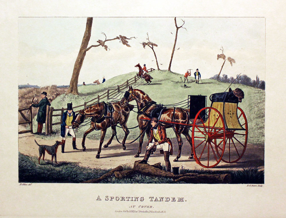 A Sporting Tandem by Henry Alken  A Sporting Tandem by Henry Alken