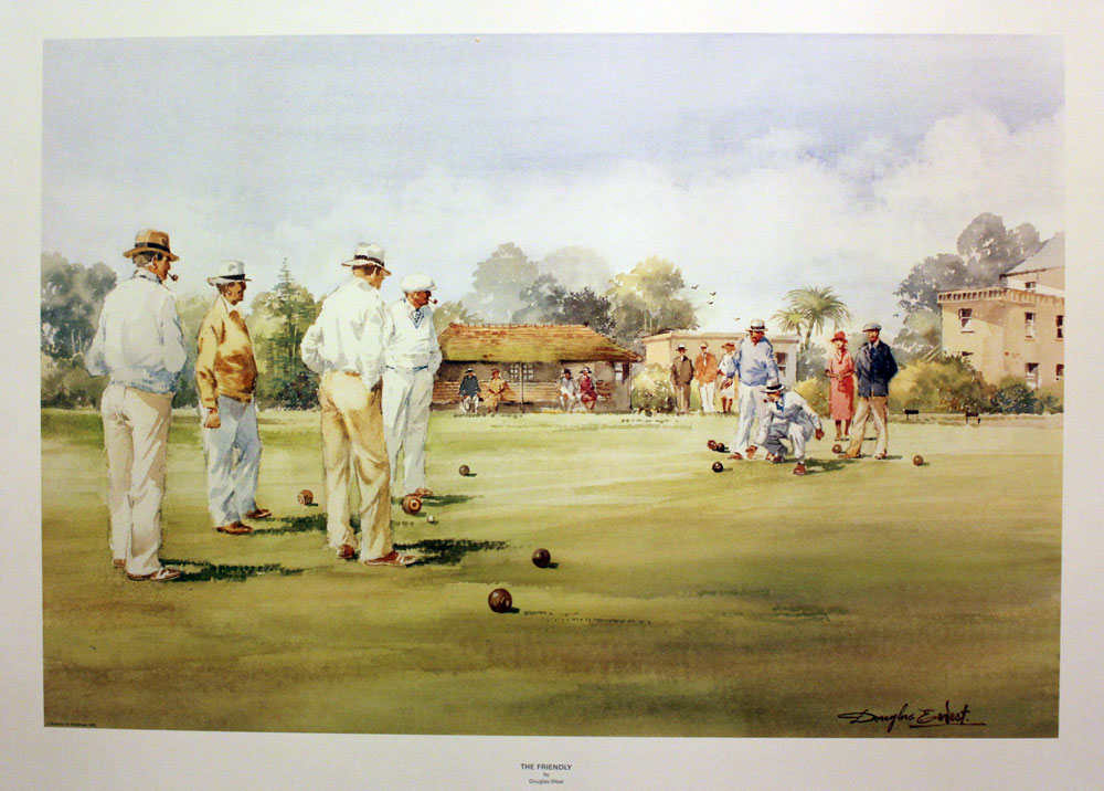 The Friendly Bowls Match by Douglas West  The Friendly Bowls Match by Douglas West