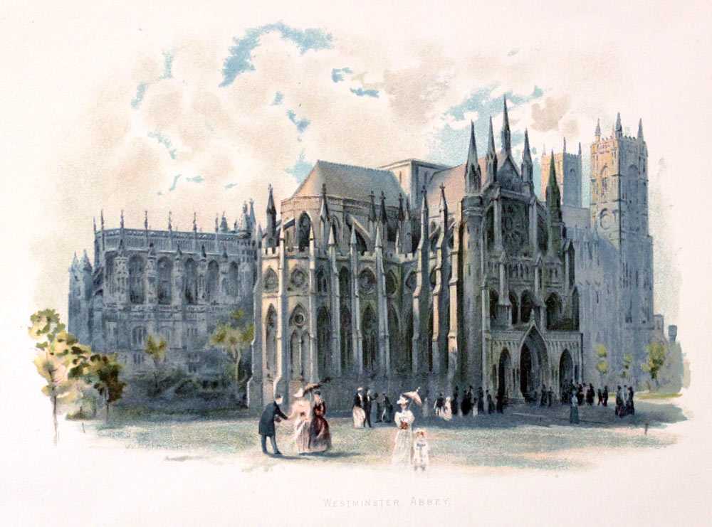 Westminster Abbey, Charles Wilkinson c.1890  Westminster Abbey, Charles Wilkinson c.1890