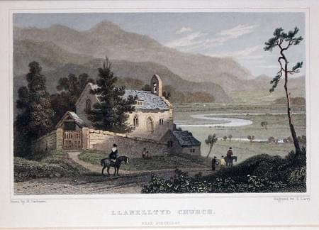 Llanelltyd Church, Merionethshire by Heny Gastieau