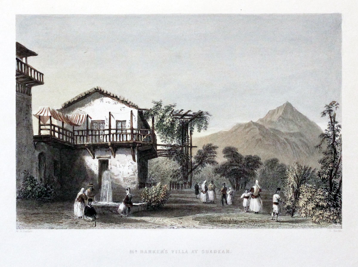 Mr. Barker's Villa at Suadeah by W. H. Bartlett