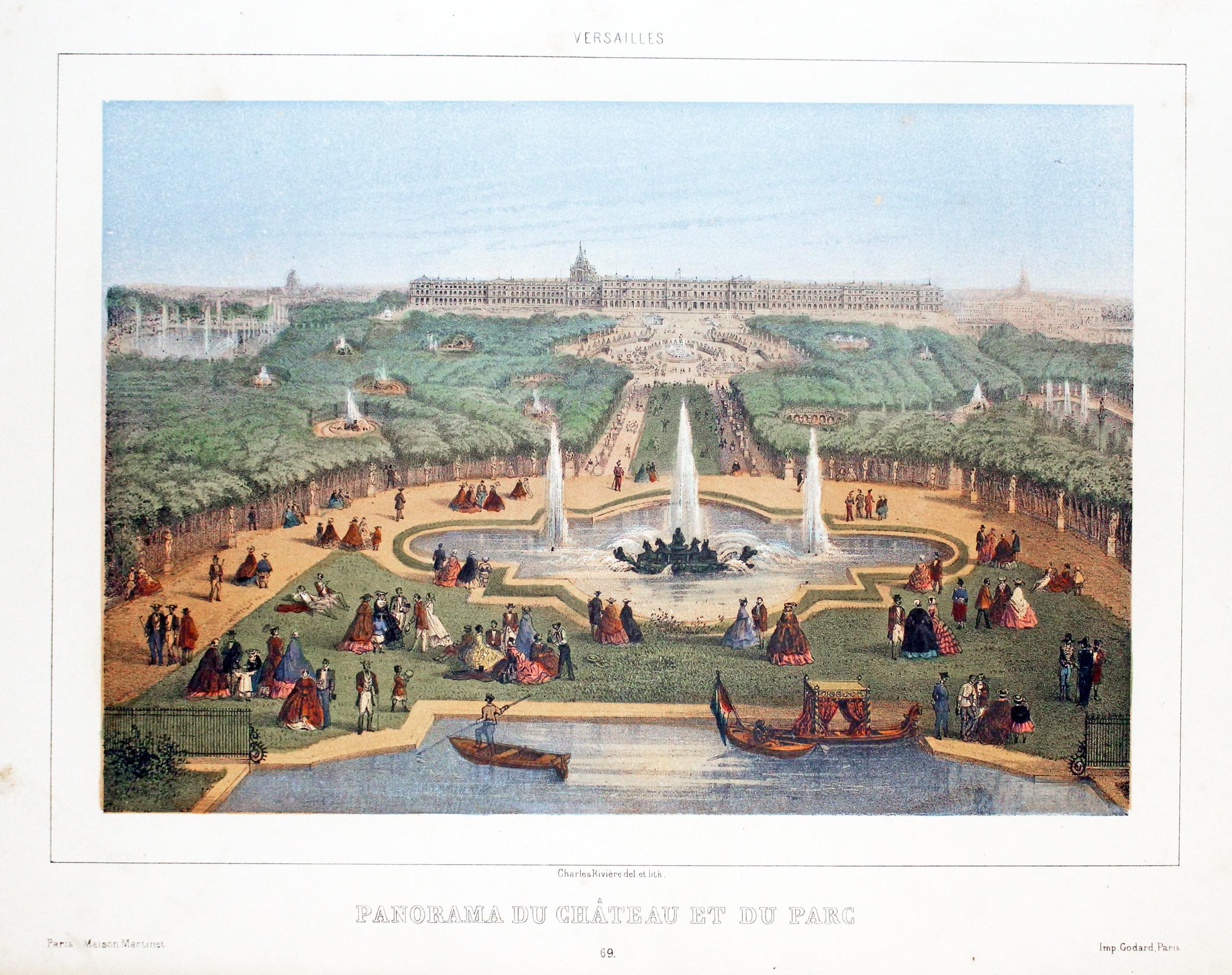 Panorama du Chateau et du Parc c.1850  Panorama du Chateau et du Parc c.1850