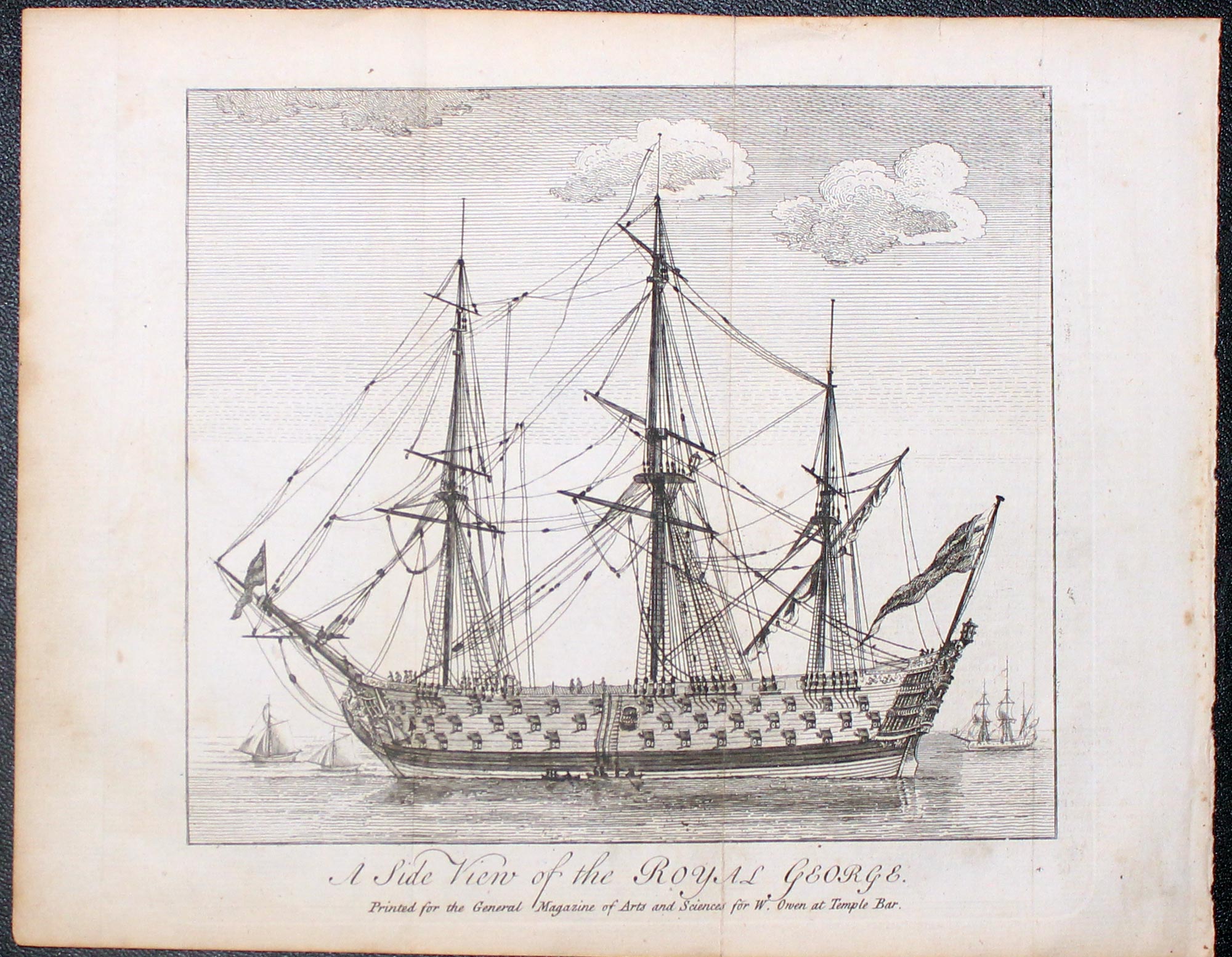 Side view of the Royal George c.1756