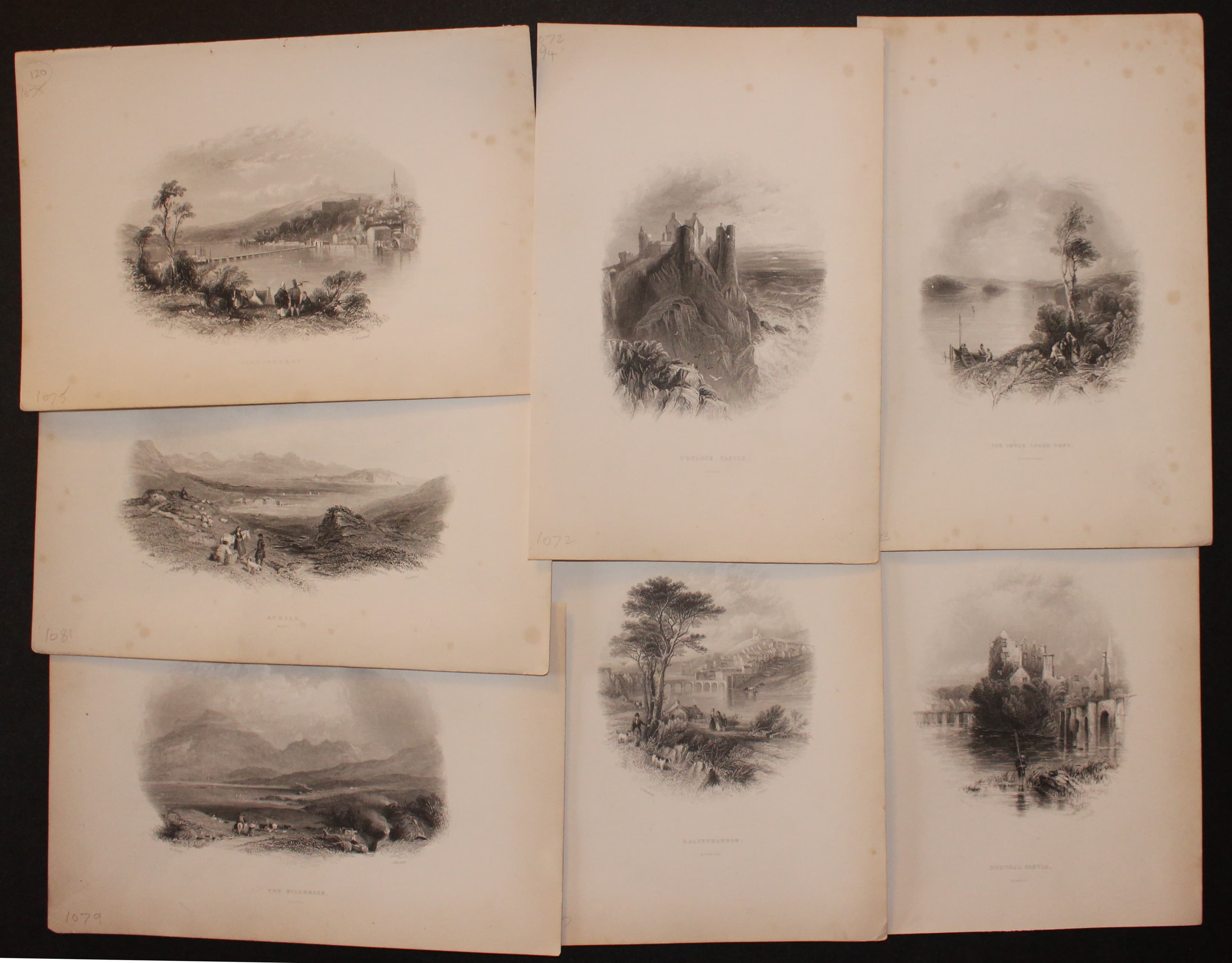 7 19th century engravings of Ireland