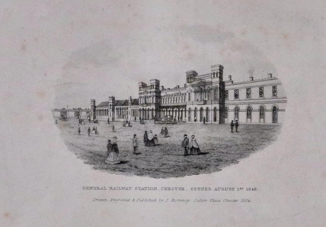 Chester Railway Station c.1854  Chester Railway Station c.1854
