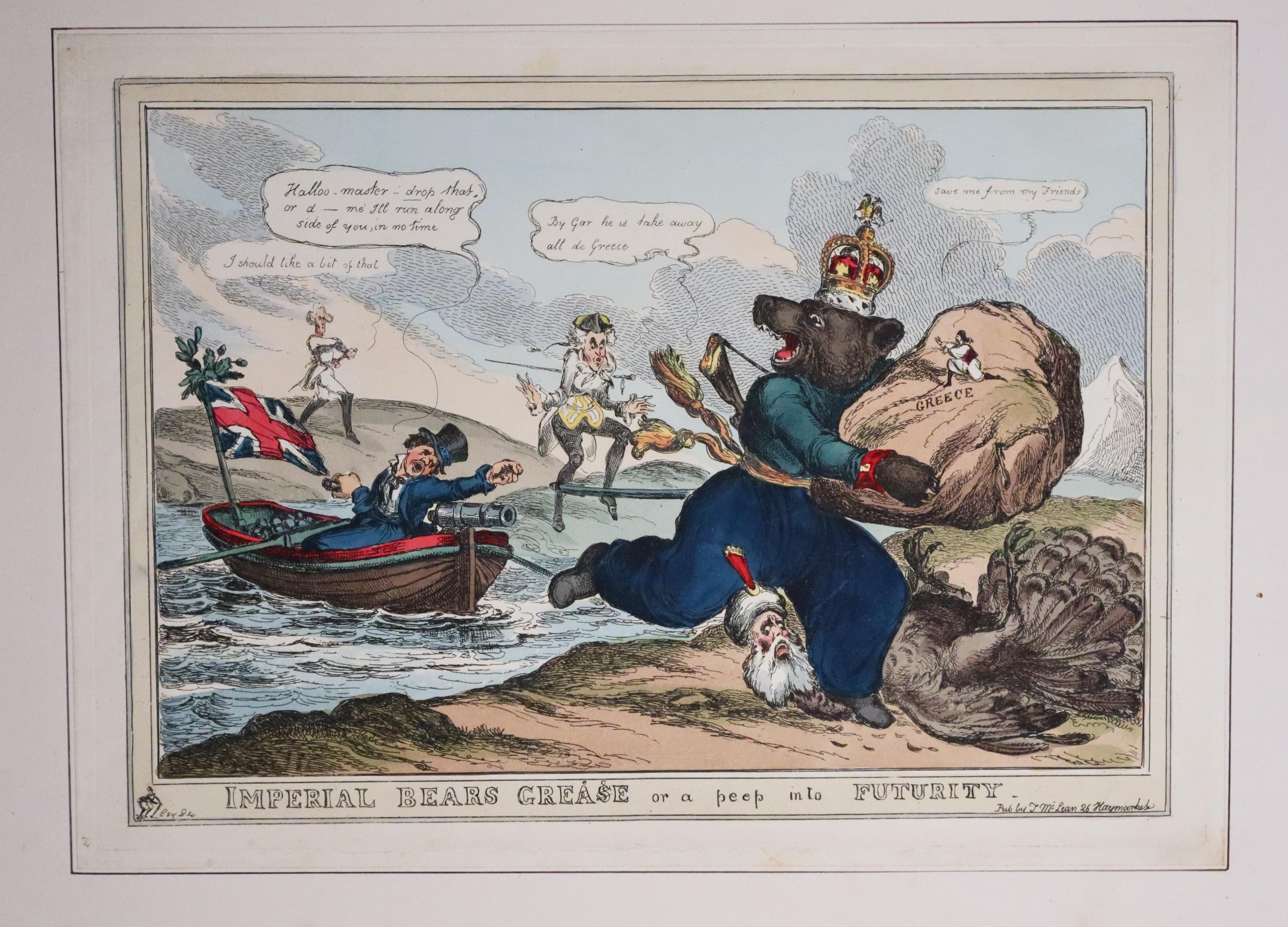 Imperial Bears Grease or a Peep into Futurity, William Heach 1820