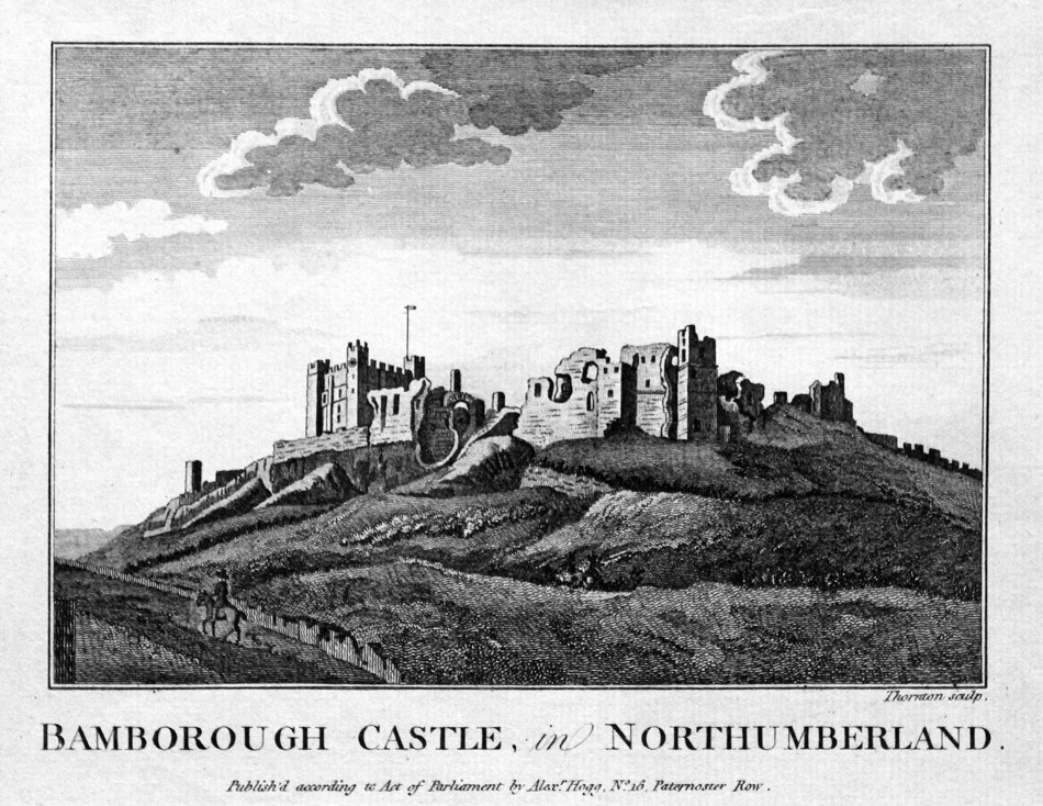Bamborough Castle, Northumbertland 1786