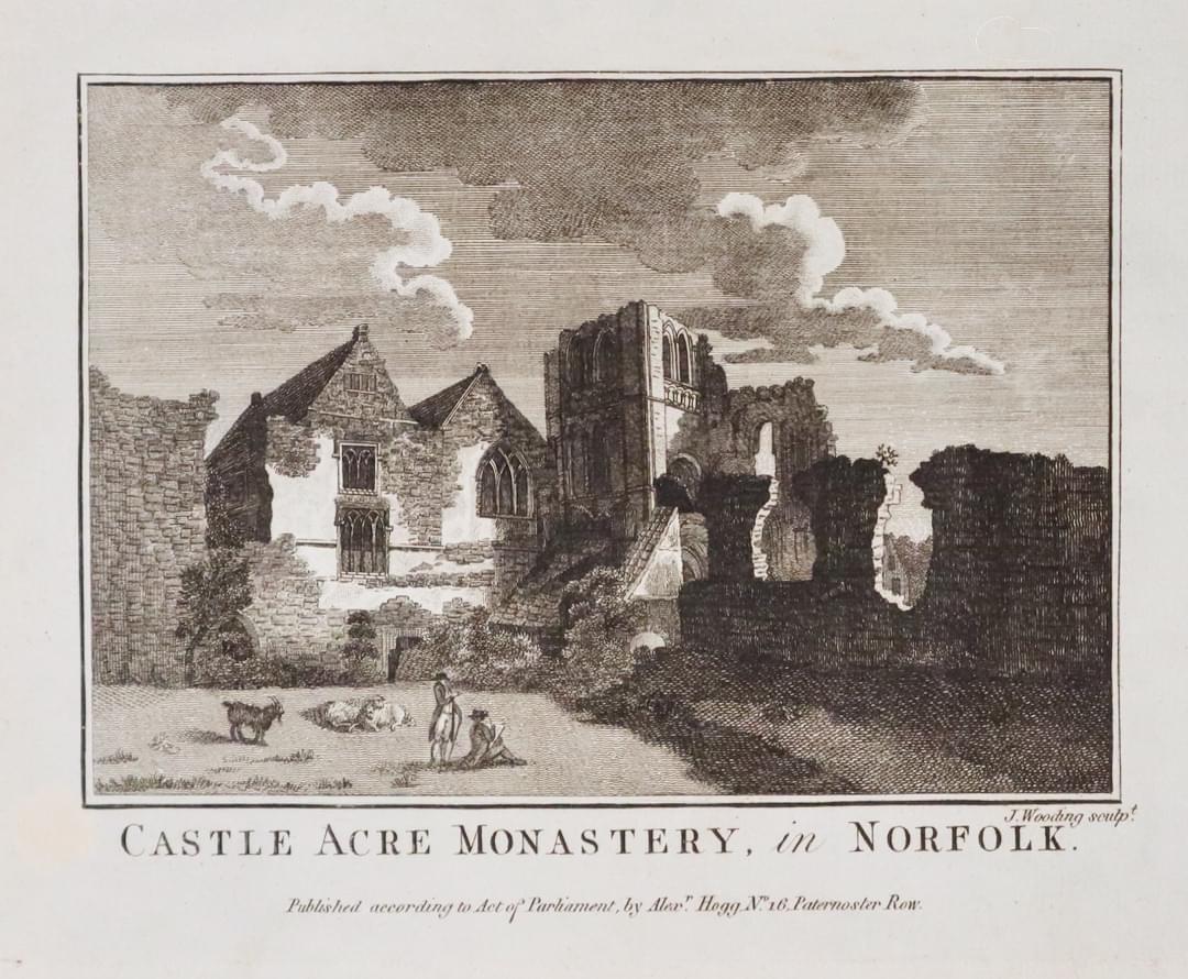 Castle Acre Castle in Norfolk 1786