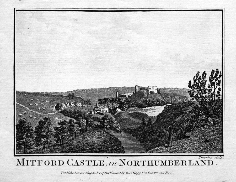 Mitford Castle, Northumbertland 1786