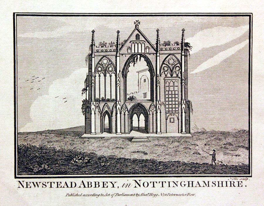 Newstead Abbey in Nottinghamshire 1786