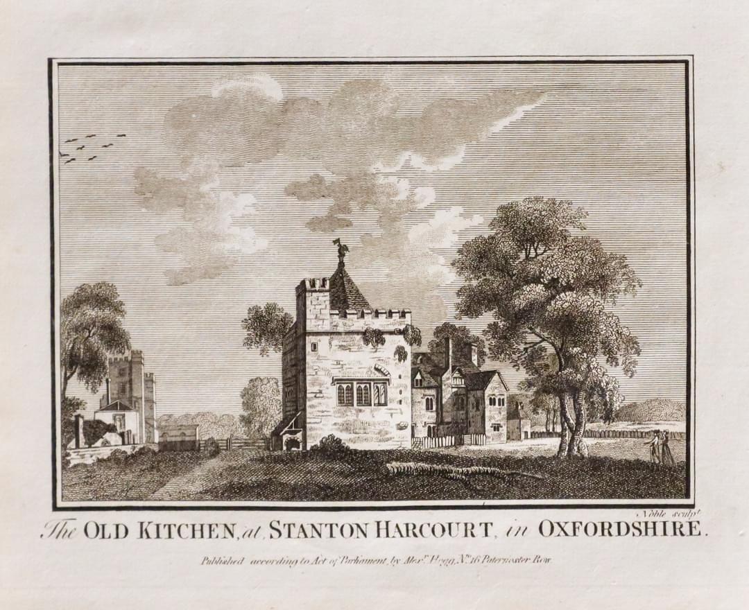 BA131 The Old Kitchen at Stanton Harcourt, in Oxfordshire 1786
