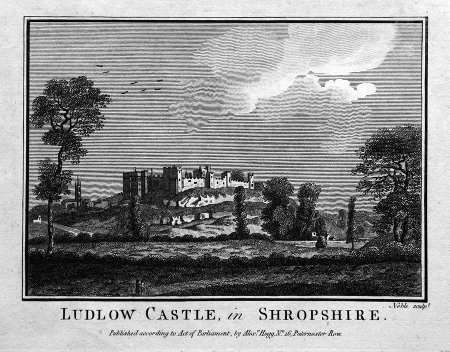 Ludlow Castle, Shropshire 1786