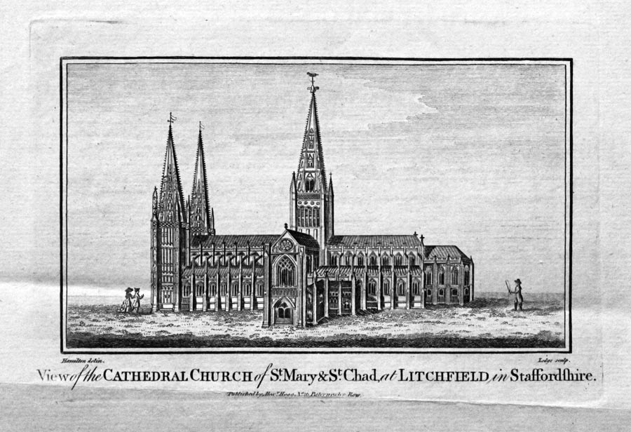 Lichfield Cathdral, Staffordshire 1786
