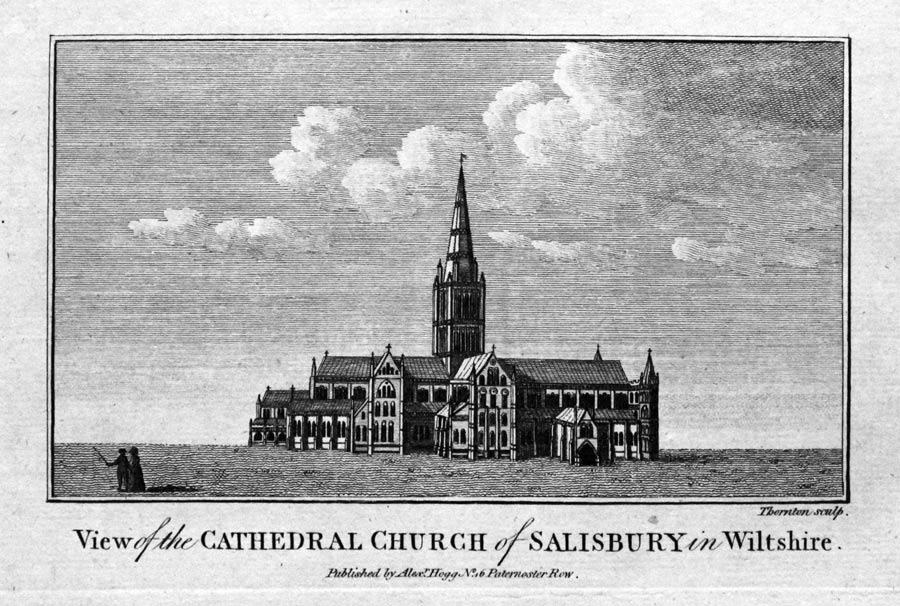Salisbury Cathedral, Wiltshire 1786