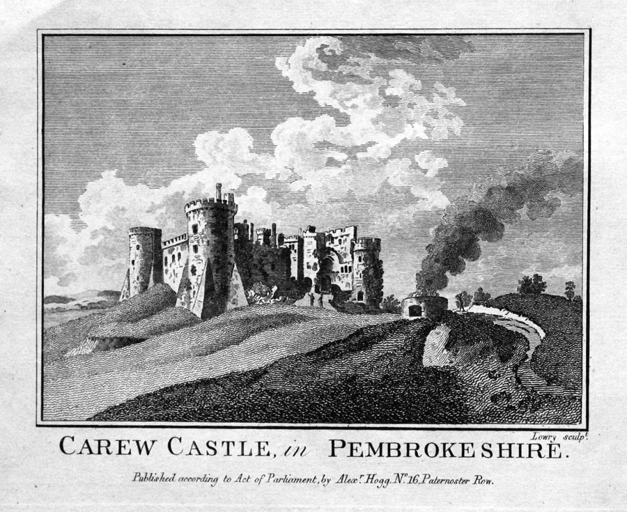 Carew Castle in Pembrokshire 1786