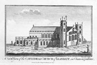  Llandaff Cathedral, South Wales 1786 
