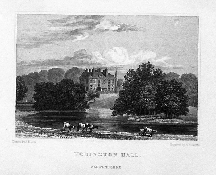 Honington Hall Warwickshire by Neale  Honington Hall Warwickshire by Neale